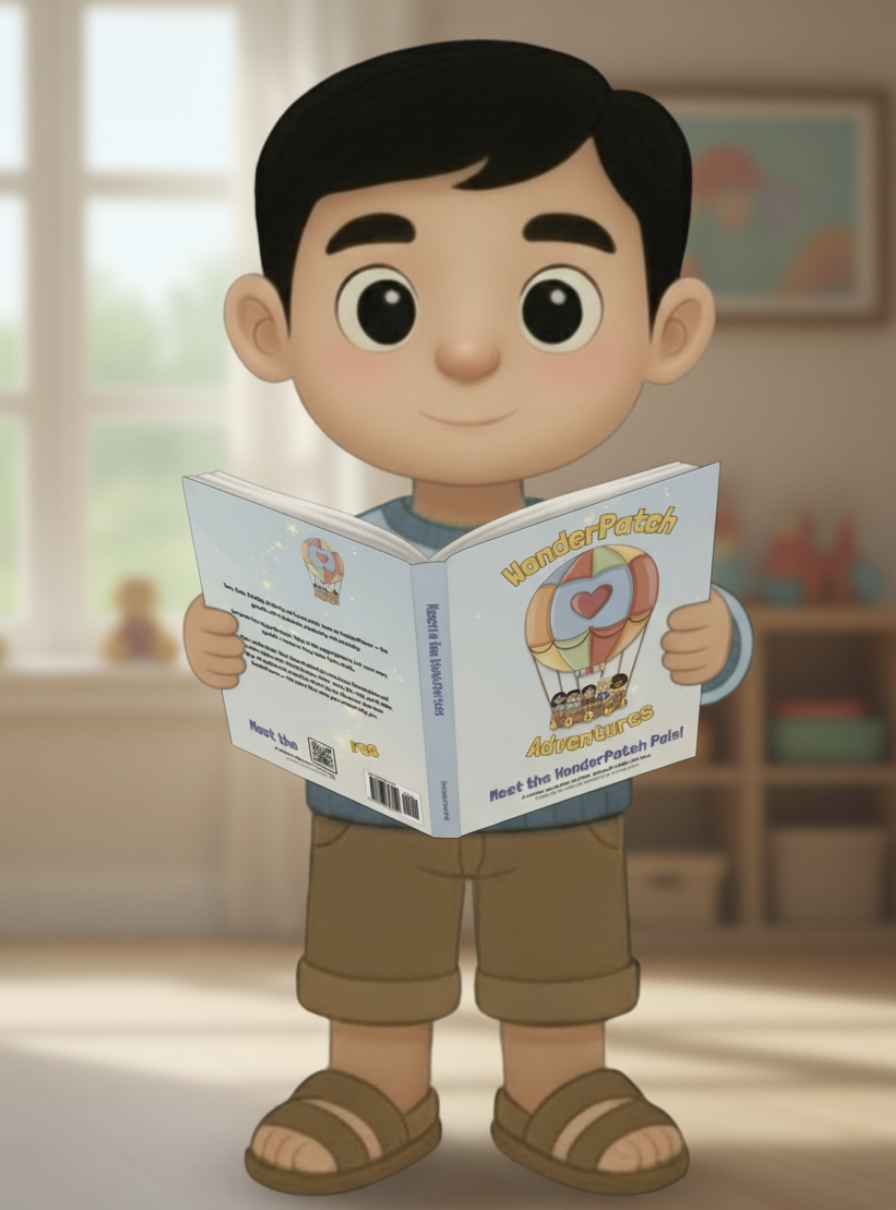 Cielo holding a book